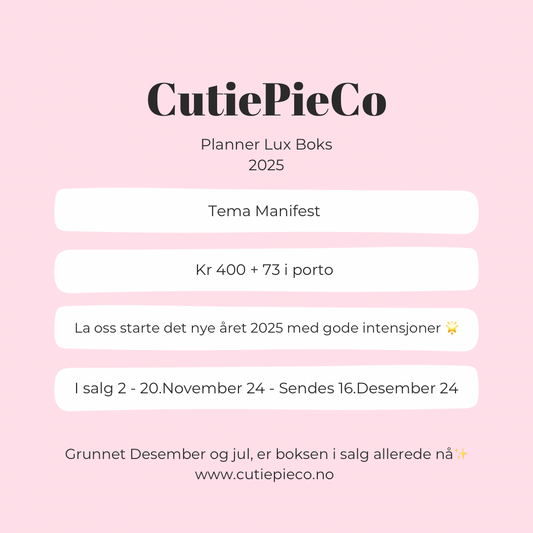 Christmas box on sale 20 October 2022 - Norway's first Planner Lux Box.