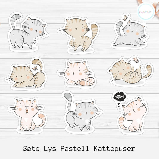 Søte pastell Kattepuser