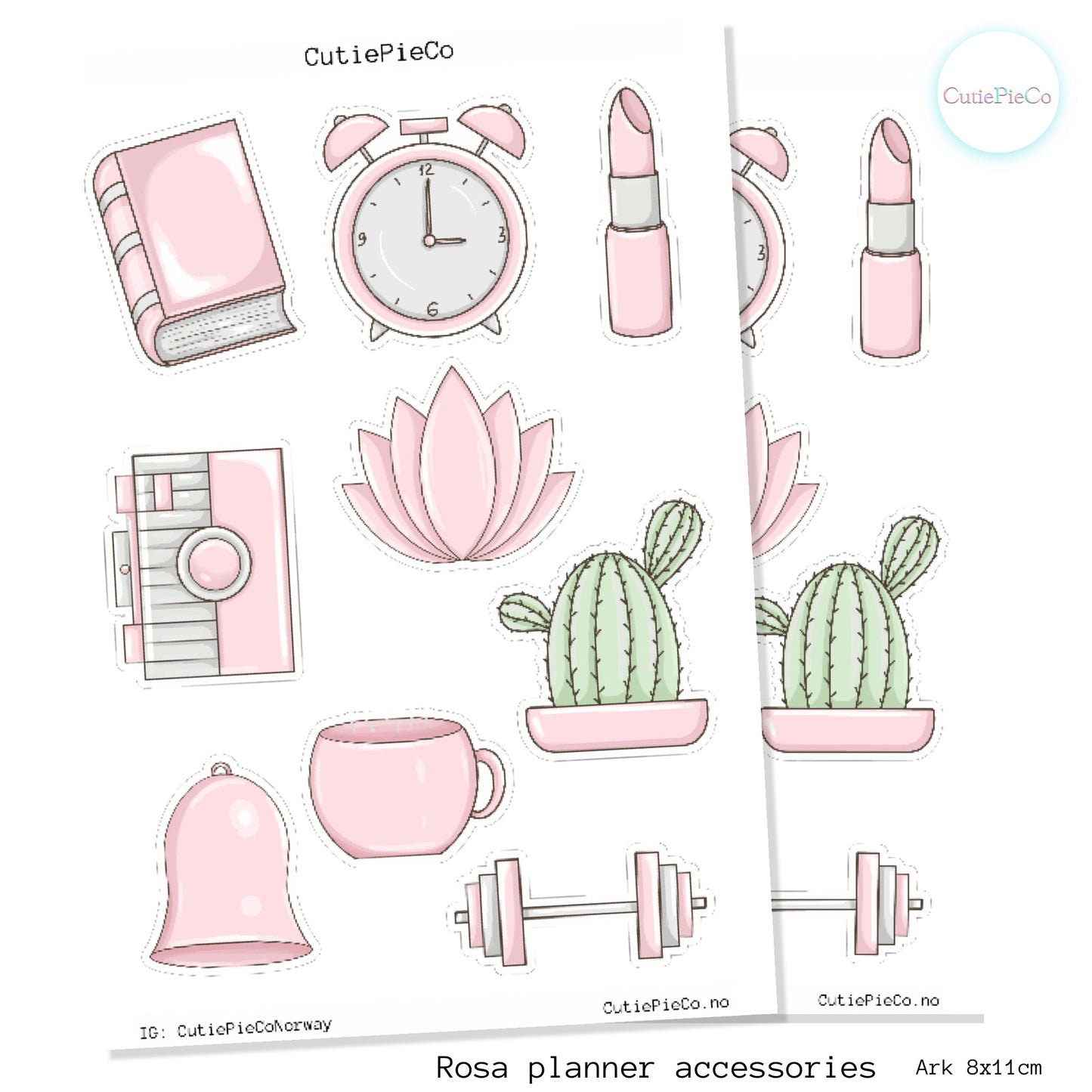 Rosa planner accessories