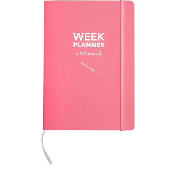 Week Planner Rosa. Udatert - A5.